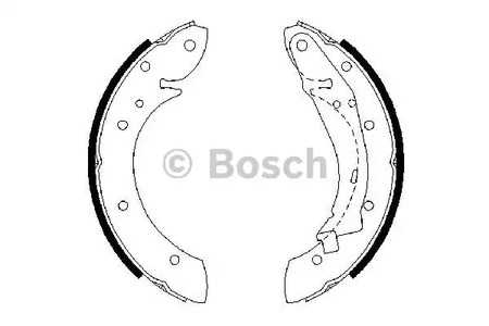 Комплект тормозных колодок BOSCH 0 986 487 552