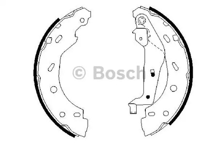 Комплект тормозных колодок BOSCH 0 986 487 600