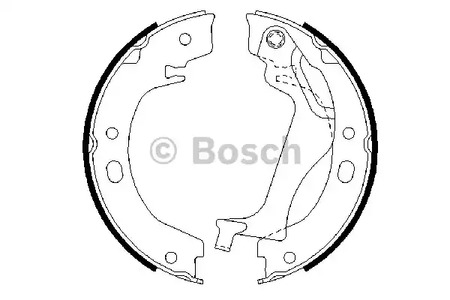 Комплект колодок стояночного тормоза BOSCH 0 986 487 713