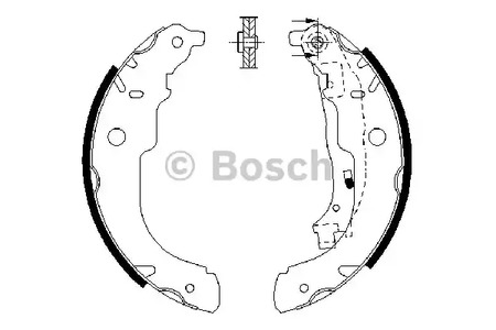 Комплект тормозных колодок BOSCH 0 986 487 721