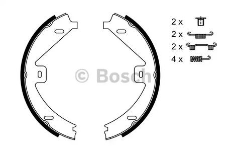 Комплект колодок стояночного тормоза BOSCH 0 986 487 752