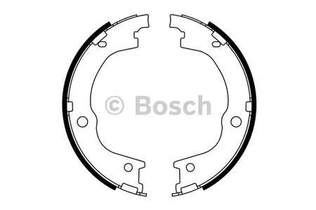 Комплект колодок стояночного тормоза BOSCH 0 986 487 780