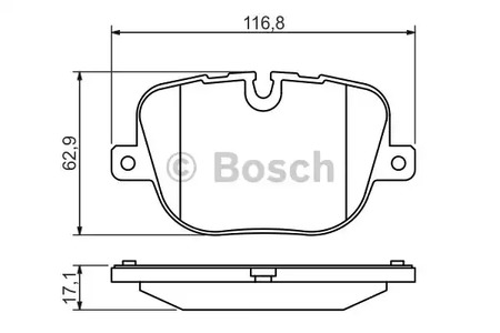 Комплект тормозных колодок дискового тормоза BOSCH 0 986 494 409