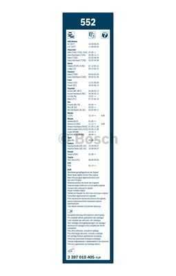 Щетка стеклоочистителя twin BOSCH 3397010405