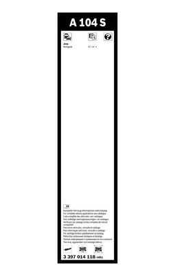 Щетка стеклоочистителя BOSCH 3397014118