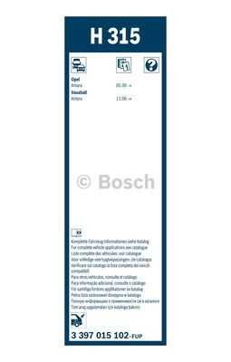 Щетка стеклоочистителя BOSCH 3397015102