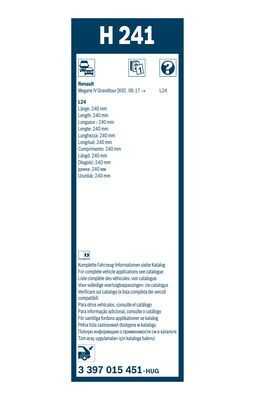 Щетка стеклоочистителя задний BOSCH 3397015451