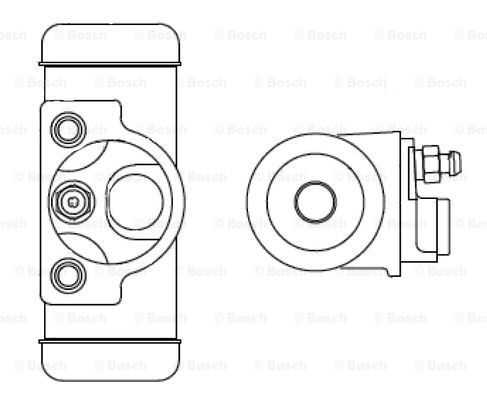 Колесный тормозной цилиндр BOSCH F026002344