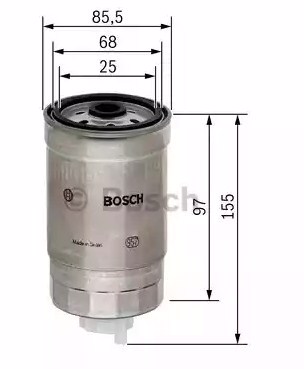 Топливный фильтр BOSCH F026402048