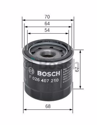 Масляный фильтр BOSCH F026407210