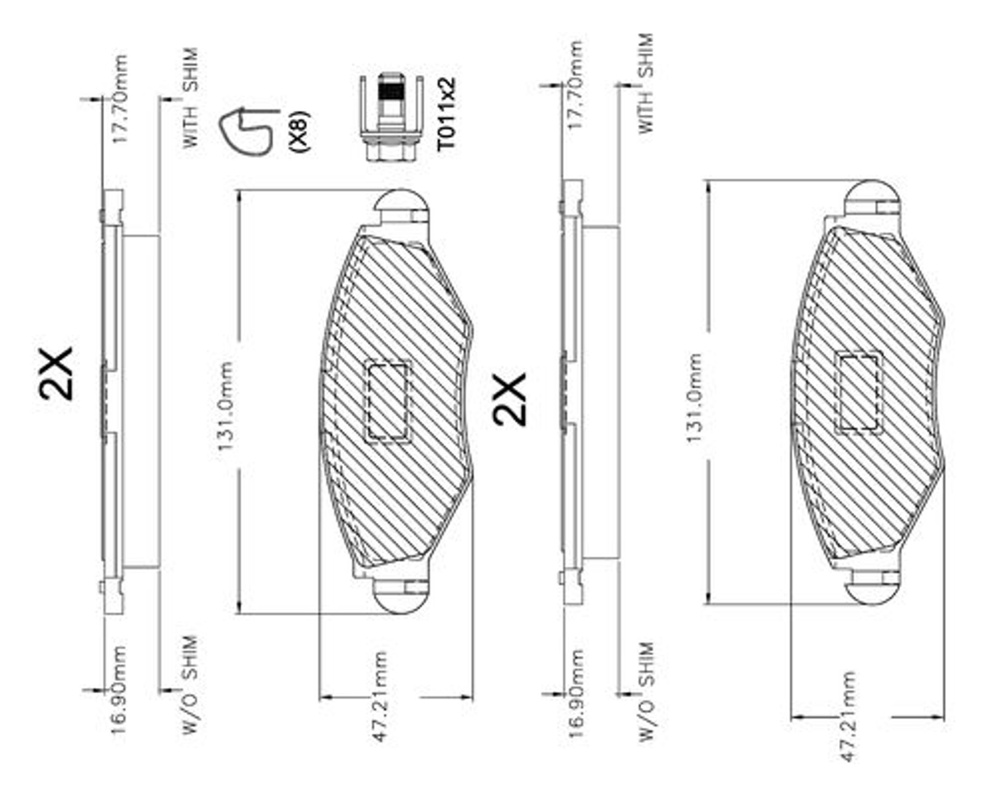 Комплект тормозных колодок дисковый тормоз BOSCH F03A150014