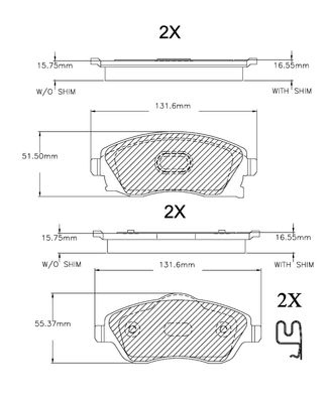 Комплект тормозных колодок дисковый тормоз BOSCH F03A150019