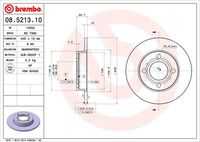 Диск тормозной задн BREMBO 08.5213.10
