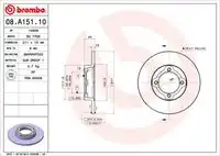 Тормозные диски BREMBO 08.A151.10