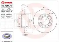 Тормозные диски BREMBO 08.A841.10