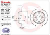Диск тормозной задний BREMBO 08.A869.21