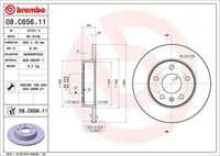 Диск тормозной задний BREMBO 08.C656.11