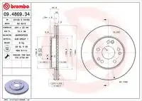Тормозные диски BREMBO 09.4869.34