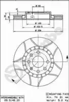 Тормозные диски BREMBO 09.5148.76
