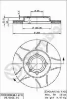 Тормозные диски BREMBO 09.5166.75