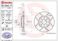 Диск тормозной BREMBO 09.5843.77