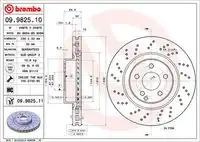 Тормозные диски BREMBO 09.9825.11