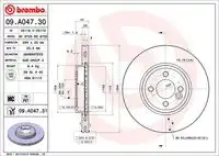 Тормозные диски BREMBO 09.A047.30