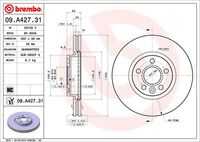 Диск тормозной перед. BREMBO 09.A427.31