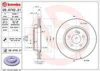 Тормозные диски BREMBO 09.A742.21