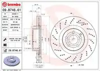Тормозные диски BREMBO 09.B746.61