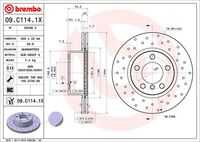 Disc BREMBO 09.C114.1X