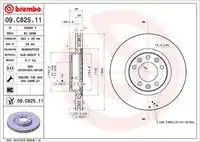 Диск тормозной BREMBO 09.C825.11