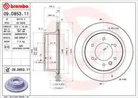 Диск тормозной BREMBO 09.D853.11