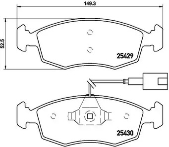 Тормозные колодки BREMBO P 23 138
