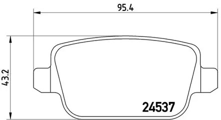 Тормозные колодки BREMBO P 24 075