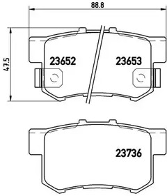Тормозные колодки BREMBO P 28 039