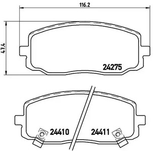 Колодки тормозные дисковые BREMBO P 30 032