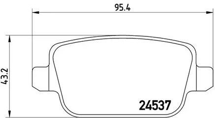 Комплект тормозных колодок дискового тормоза BREMBO P 44 017