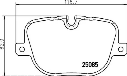 Комплект тормозных колодок дискового тормоза BREMBO P 44 025