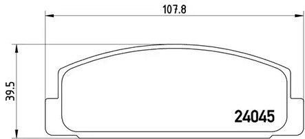 Комплект тормозных колодок дискового тормоза BREMBO P 49 036