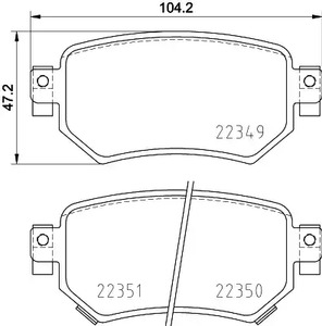 Комплект тормозных колодок дискового тормоза BREMBO P 49 059