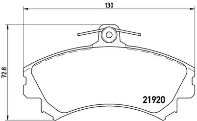 Тормозные колодки BREMBO P 50 055