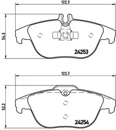 Тормозные колодки BREMBO P 50 068