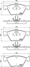 Колодки тормозные дисковые BREMBO P 50 075
