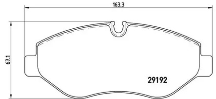 Комплект тормозных колодок дискового тормоза BREMBO P 50 085
