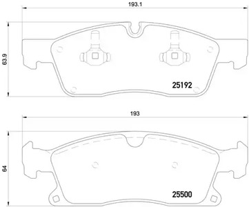 Тормозные колодки BREMBO P 50 109