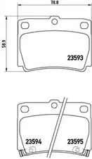 Комплект тормозных колодок дискового тормоза BREMBO P 54 026