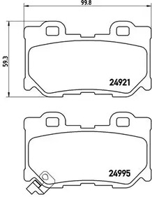 Колодки тормозные дисковые BREMBO P 56 095