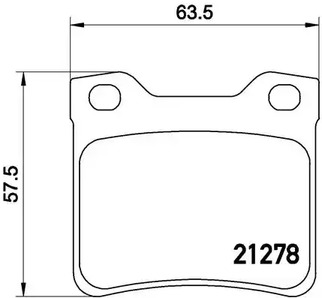 Тормозные колодки BREMBO P 61 058