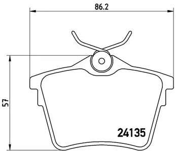 Колодки тормозные дисковые BREMBO P 61 079